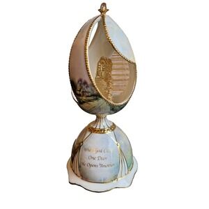 Thomas Kinkade Blessing Of Hope Musical Faberge Egg Christian How Great thou Art
